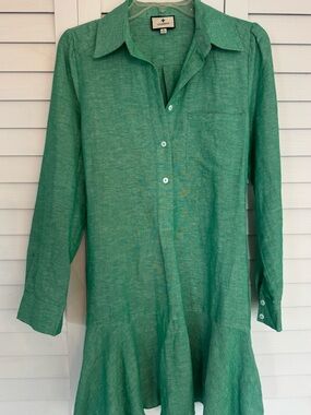Tuckernuck Sea Green Callahan Shirt Dress